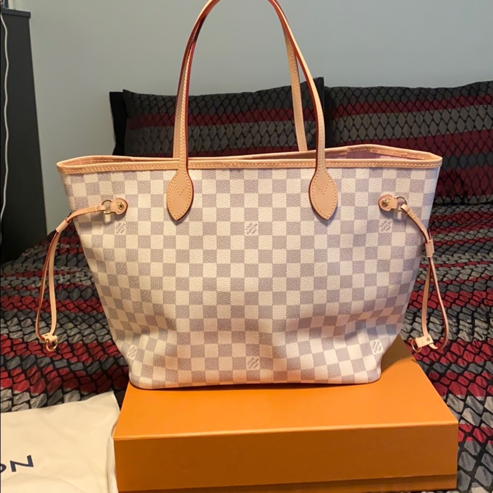 Louis Vuitton Neverfull MM Damier Azur Print